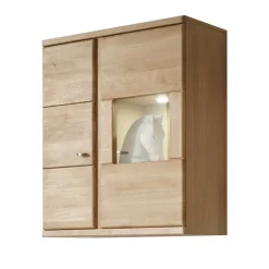 Wohnen Wohnzimmer Hängevitrine Smonia aus Wildeiche Bianco