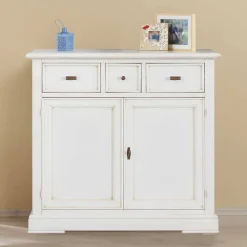 Wohnen Wohnzimmer Kommode in Antikweiß - Annot