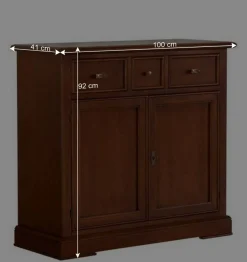 Wohnzimmer Kommode in Walnussfarben Antik - Istefanio^Wohnen Outlet