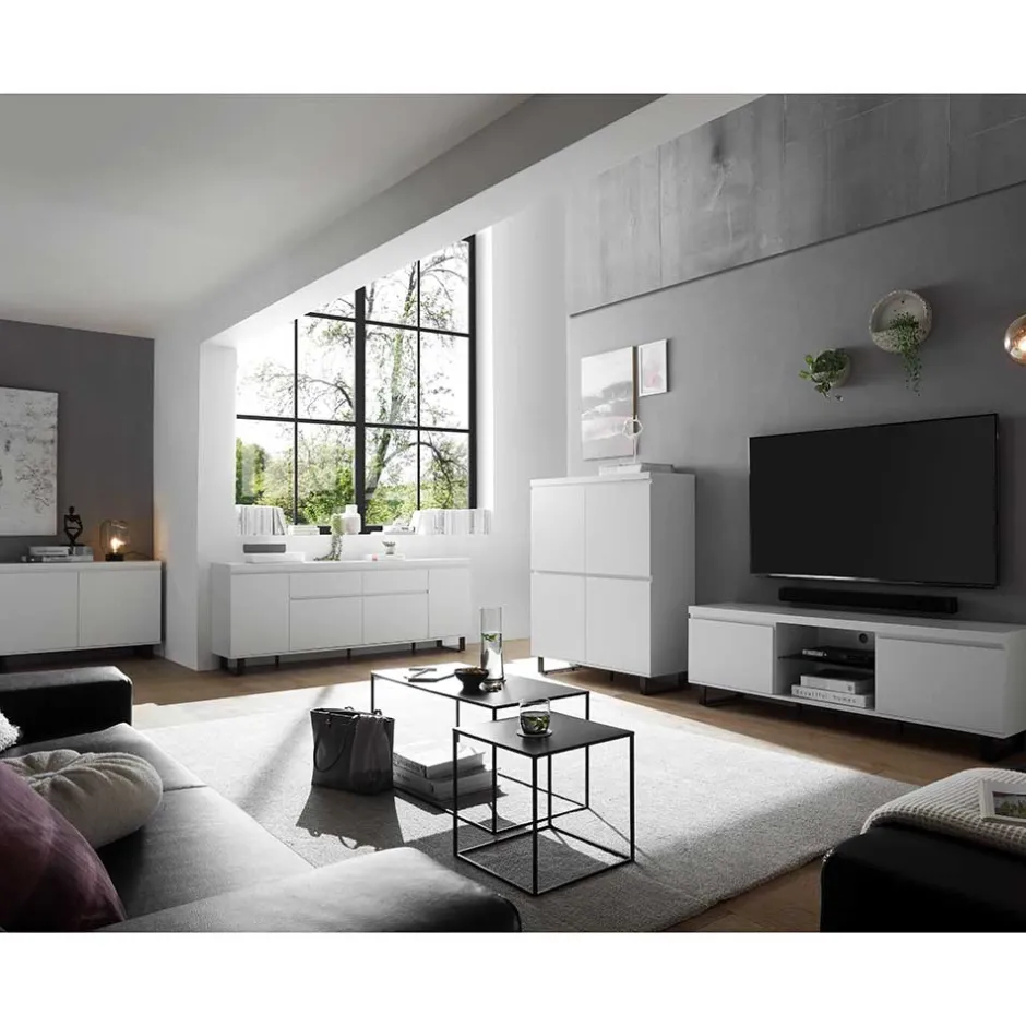 Wohnzimmer Kommoden Set modern - Atela (vierteilig)^Wohnen Outlet
