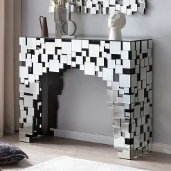 Wohnzimmer Konsolentisch aus Spiegelglas - Surius^Wohnen Hot