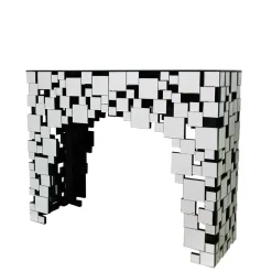 Wohnzimmer Konsolentisch aus Spiegelglas - Surius^Wohnen Hot