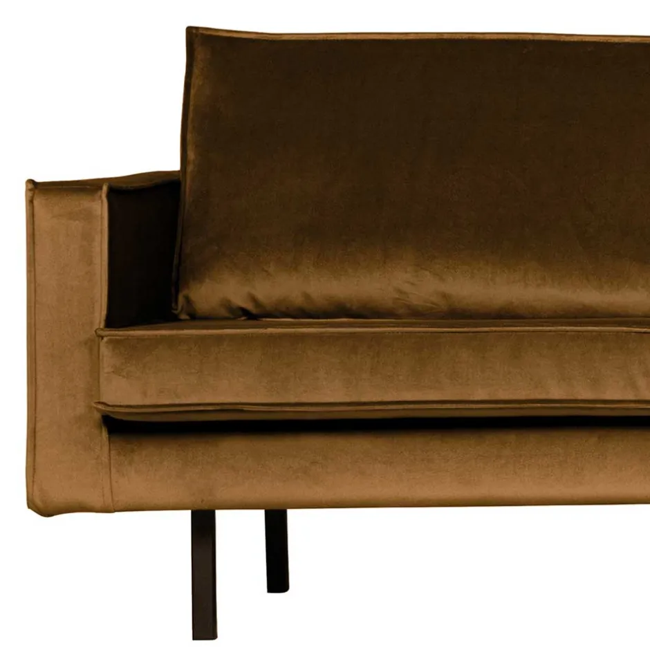 Wohnen Wohnzimmer L Couch in Honigfarben Samt - Saguan