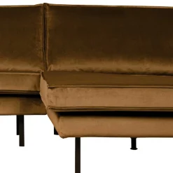 Wohnen Wohnzimmer L Couch in Honigfarben Samt - Saguan