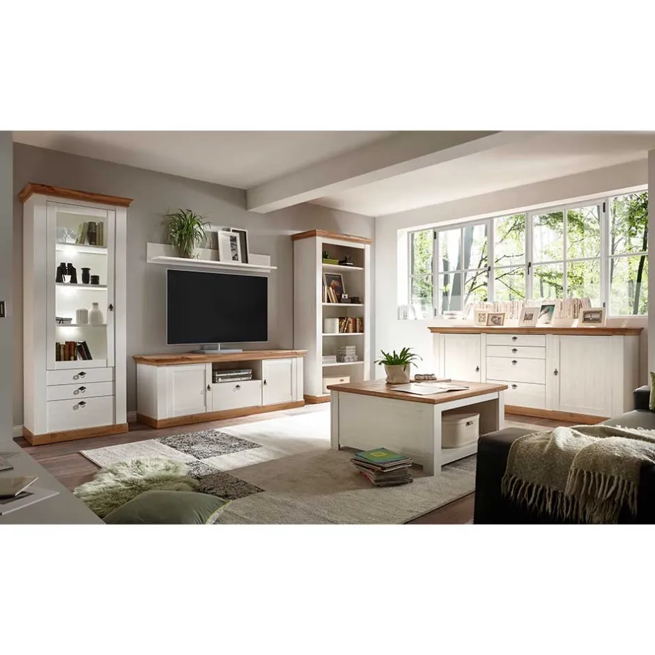 Wohnzimmer Landhausmöbel Set - Diatara (sechsteilig)^Wohnen Outlet