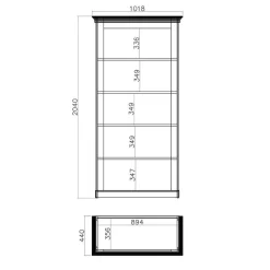 Wohnzimmer Landhausmöbel Set - Diatara (sechsteilig)^Wohnen Outlet