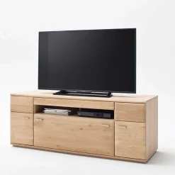 Wohnzimmer Möbel Kombi Pontros in Eiche Bianco (vierteilig)^Wohnen Sale