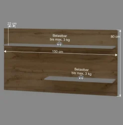 Wohnen Wohnzimmer Möbelset für Wand TV - Nonessia (dreiteilig)