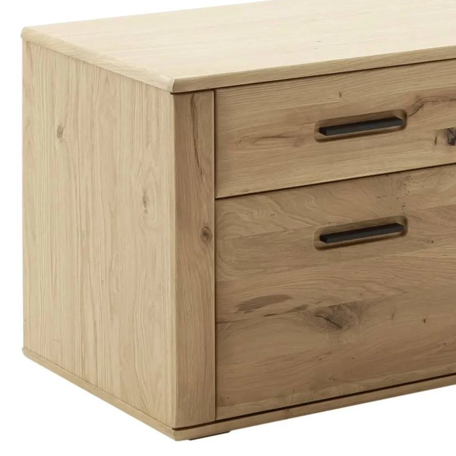 Wohnen Wohnzimmer Möbelset in Asteiche Hell - Jevedaz (dreiteilig)