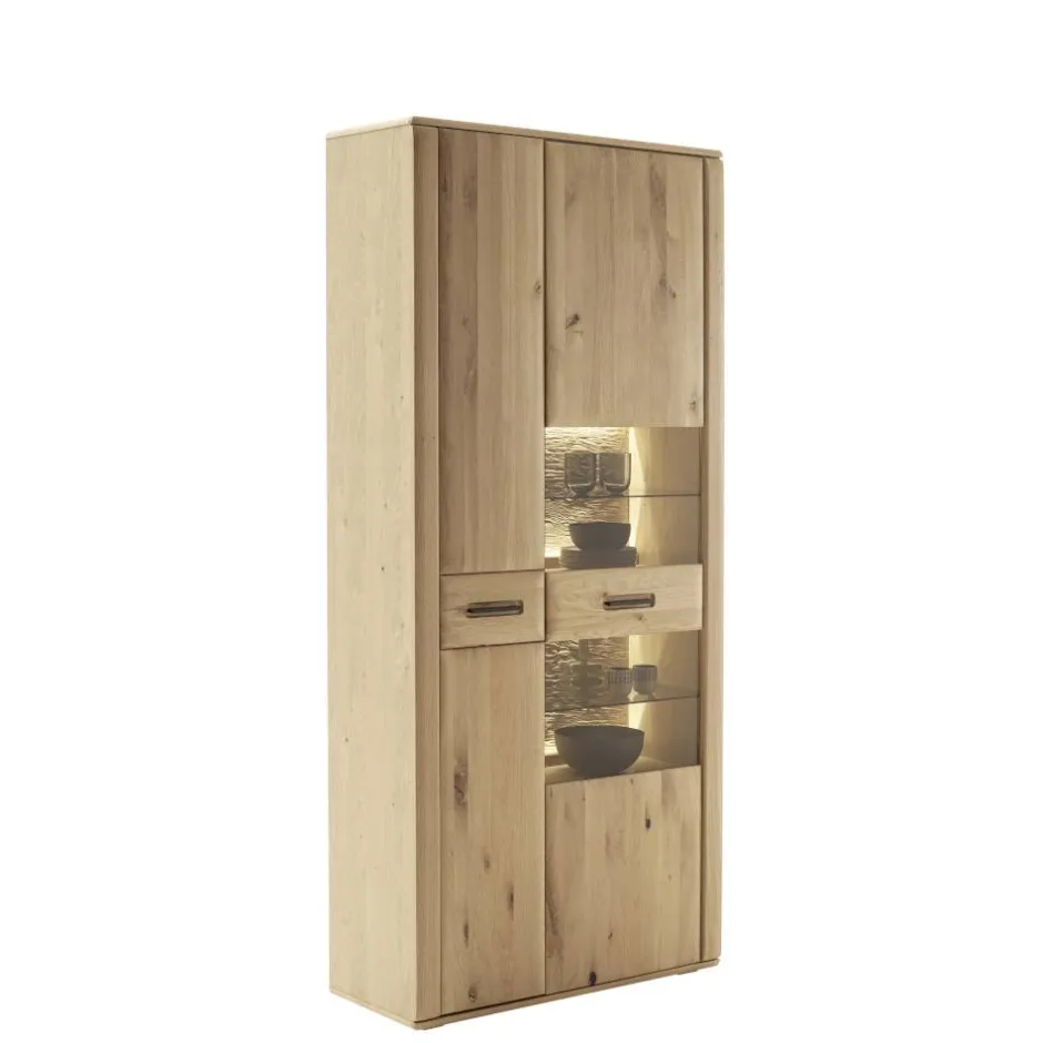 Wohnen Wohnzimmer Möbelset in Asteiche Hell - Jevedaz (dreiteilig)