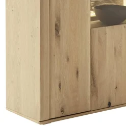 Wohnen Wohnzimmer Möbelset in Asteiche Hell - Jevedaz (dreiteilig)