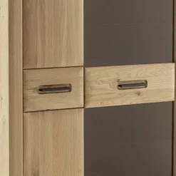 Wohnen Wohnzimmer Möbelset in Asteiche Hell - Jevedaz (dreiteilig)