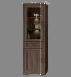 Wohnen Wohnzimmer Möbelset in Eiche NB - Barack (vierteilig)