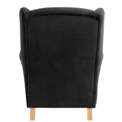 Wohnzimmer Ohrensessel in Schwarz - Lirionica^Wohnen Clearance