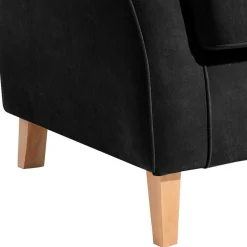 Wohnzimmer Ohrensessel in Schwarz - Lirionica^Wohnen Clearance