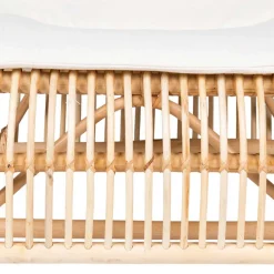 Wohnzimmer Rattan Loungestuhl in Natur - Abramas^Wohnen Clearance