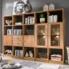 Wohnen Wohnzimmer Regalwand Levronia aus Wildeiche Massivholz