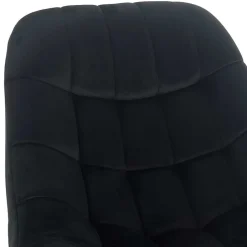 Wohnen Wohnzimmer Samtstuhl in Schwarz - Nocina