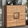 Wohnzimmer Schrank mit Hirnholz Applikation - Shipper^Wohnen Hot