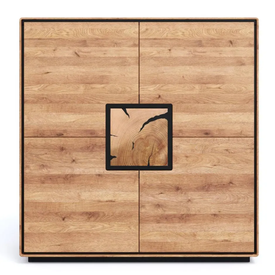 Wohnzimmer Schrank mit Hirnholz Applikation - Shipper^Wohnen Hot