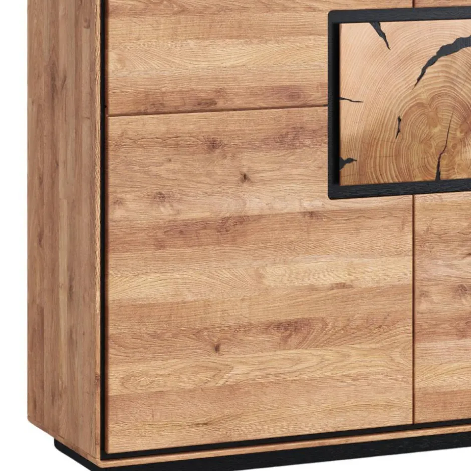 Wohnzimmer Schrank mit Hirnholz Applikation - Shipper^Wohnen Hot
