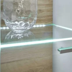 Wohnzimmer Schrank Set in Hellgrau & Zinneiche - Lioscas (vierteilig)^Wohnen New