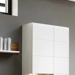Wohnen Wohnzimmer Schrankwand Lisepio mit Beleuchtung (fünfteilig)