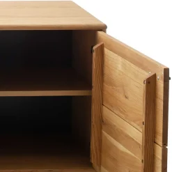 Wohnen Wohnzimmer Schränke aus Wildeiche & Metall - Flacona (dreiteilig)