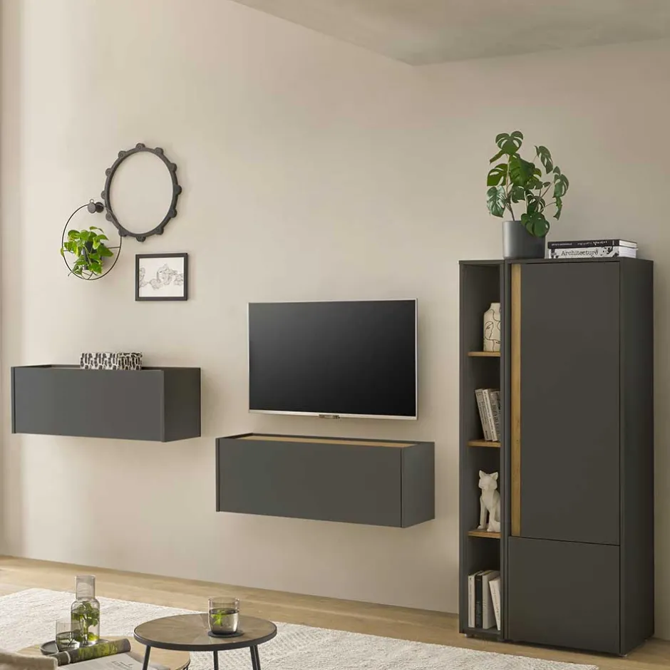 Wohnen Wohnzimmer Schränke Set modern - Ahilav (vierteilig)