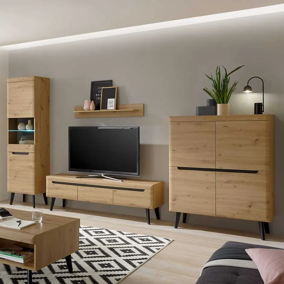 Wohnen Wohnzimmer Schränke Skandi - Olcian (vierteilig)