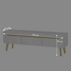 Wohnen Wohnzimmer Schränke und Wandboard Set - Ginko (vierteilig)