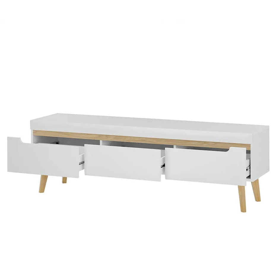 Wohnen Wohnzimmer Schränke und Wandboard Set - Ginko (vierteilig)