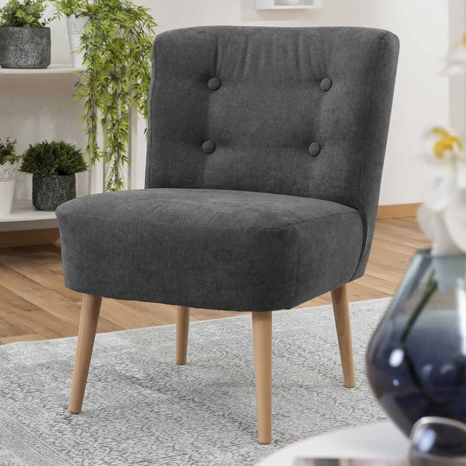 Wohnzimmer Sessel in Anthrazit - Rionja^Wohnen Best