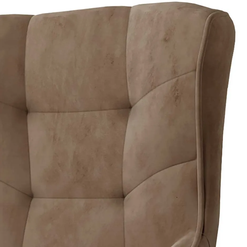 Wohnzimmer Sessel in Hellbraun Samtbezug - Cooking^Wohnen Hot