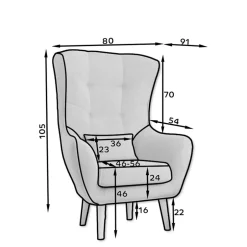 Wohnzimmer Sessel in Hellbraun Samtbezug - Cooking^Wohnen Hot