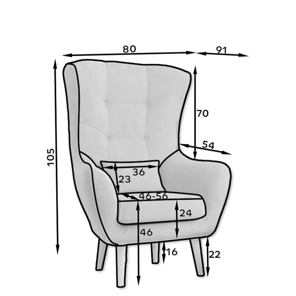 Wohnzimmer Sessel in Hellbraun Samtbezug - Cooking^Wohnen Hot