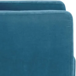 Wohnen Wohnzimmer Sessel in Petrol Veloursbezug - Miragda