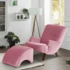 Wohnzimmer Sessel in Rosa und Nussbaum - Jily^Wohnen