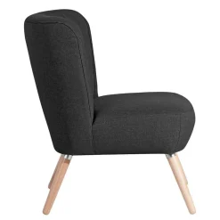 Wohnen Wohnzimmer Sessel in Schwarz Stoffbezug - Adaliz