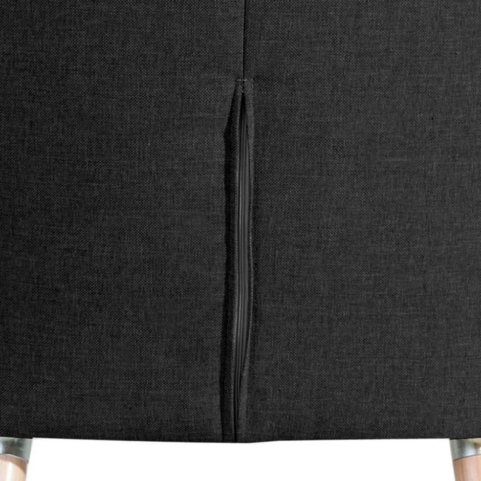 Wohnen Wohnzimmer Sessel in Schwarz Stoffbezug - Adaliz