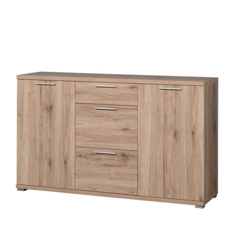 Wohnzimmer Sideboard Endrew in Eiche Sanremo^Wohnen Hot