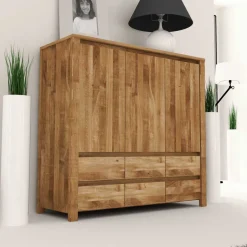 Wohnen Wohnzimmer Sideboard Nadalia aus Wildeiche Massivholz