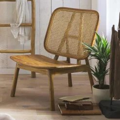 Wohnzimmer Stuhl aus Teak Massivholz - Vivienno^Wohnen Discount