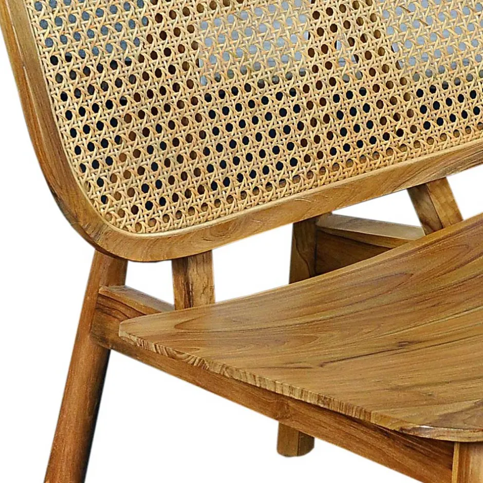 Wohnzimmer Stuhl aus Teak Massivholz - Vivienno^Wohnen Discount