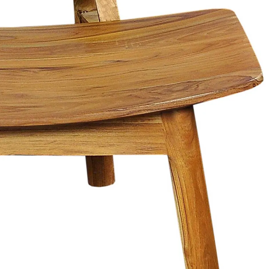 Wohnzimmer Stuhl aus Teak Massivholz - Vivienno^Wohnen Discount