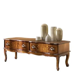 Wohnzimmer Tisch in Nussbaum - Cilienda^Wohnen Discount