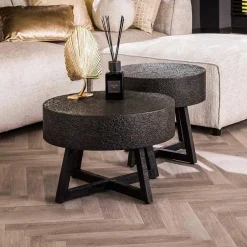 Wohnen Wohnzimmer Tisch in Schwarzbraun - Myranga