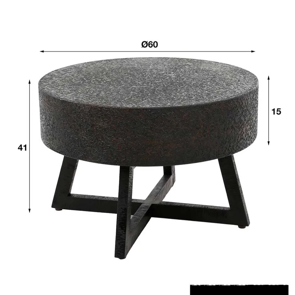 Wohnen Wohnzimmer Tisch in Schwarzbraun - Myranga