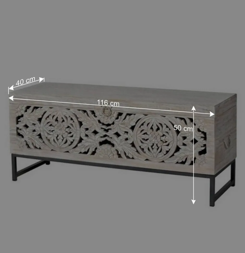 Wohnzimmer Truhentisch im Vintage Look - Fudorus^Wohnen Discount