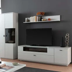 Wohnen Wohnzimmer TV Anbauwand 270 cm breit - Apulco (dreiteilig)